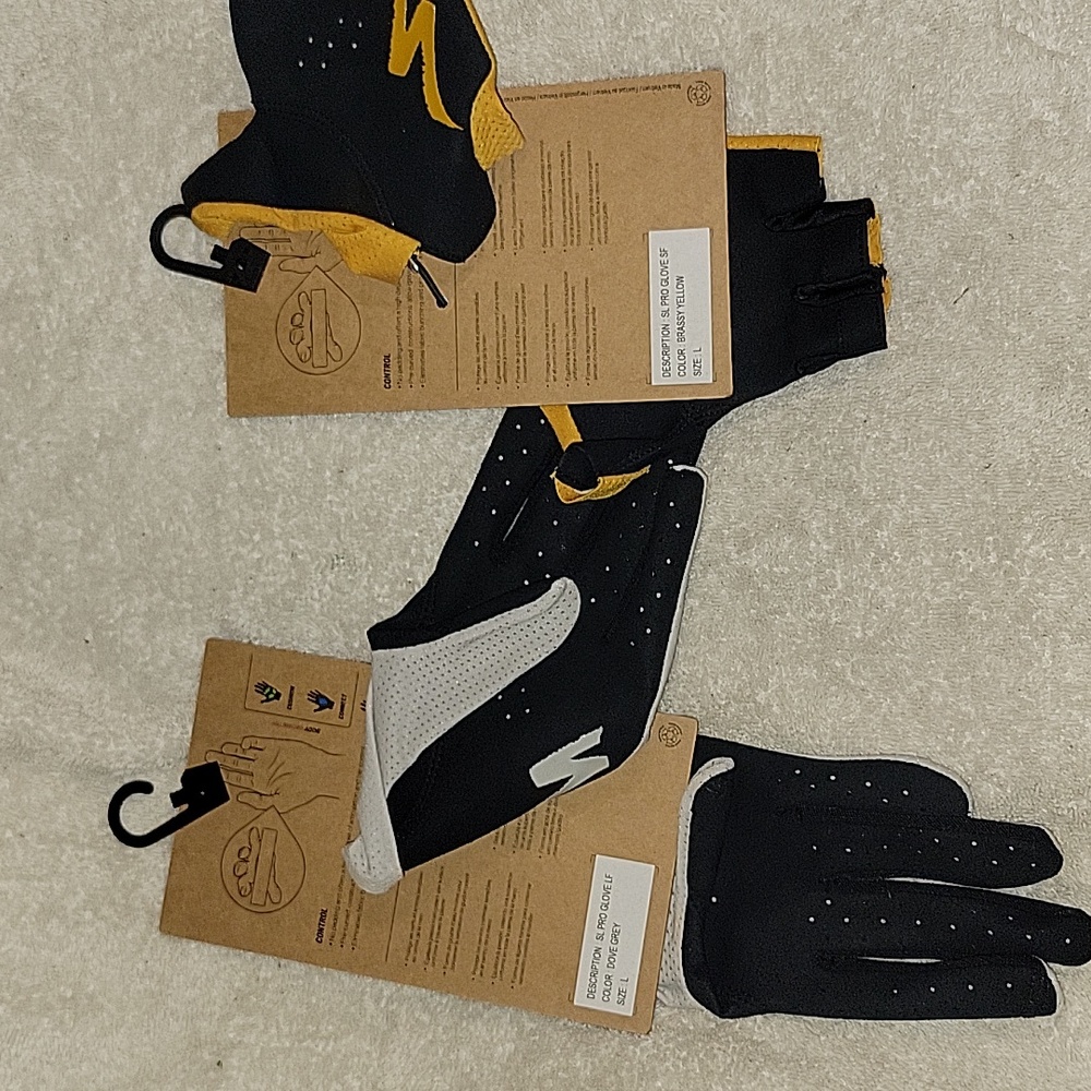 Mens large cycling gloves super light and thin road mtn gravel trekking - Picture 2 of 2